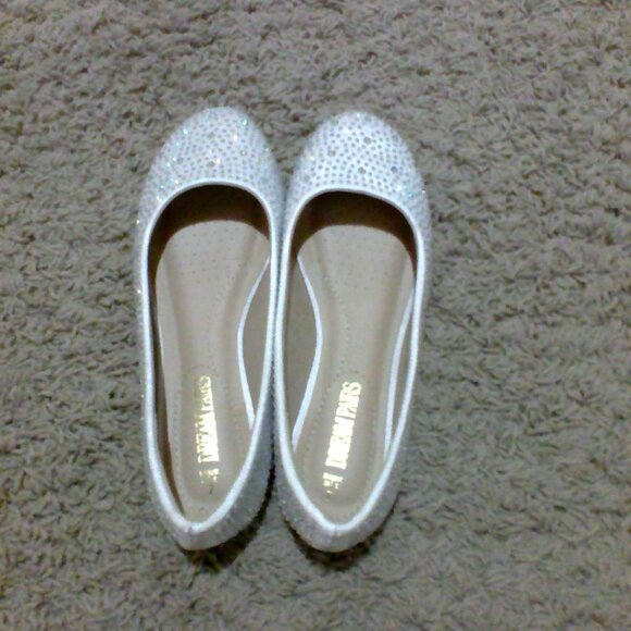 sparkling flats (WORN ONCE!) - Picture 1 of 6